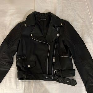 Zara leather jacket